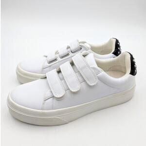 J/Slides Gennie Studded Platform Sneaker Shoes Women's White Size US9M EU40